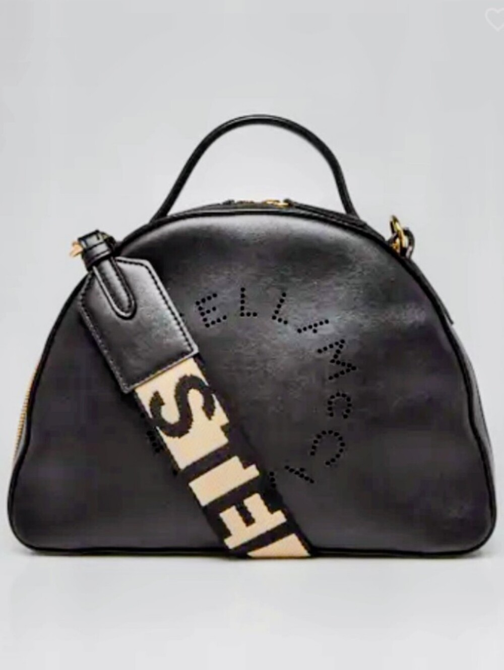 Stella Mccartney Logo Puching Shoulder Bag